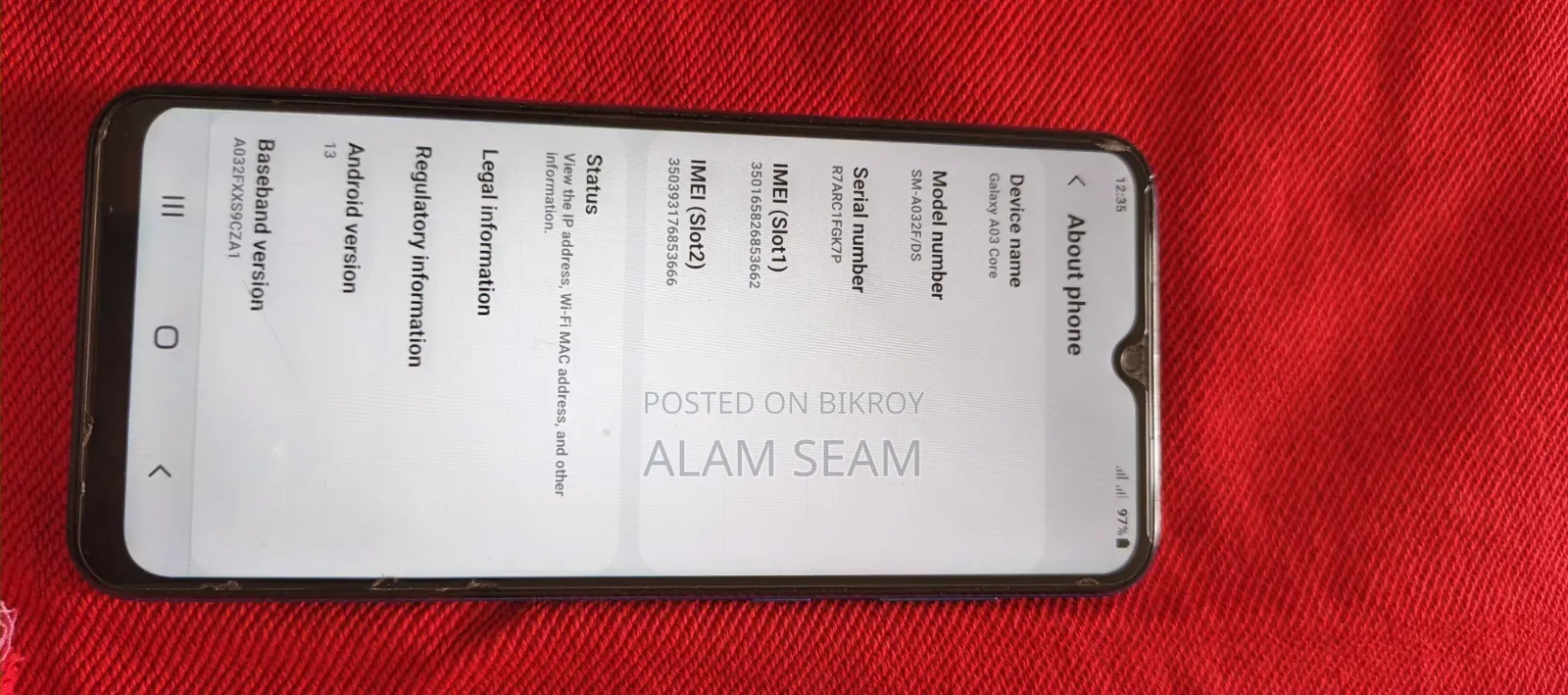 Samsung Galaxy A03 Core 32 GB Blue