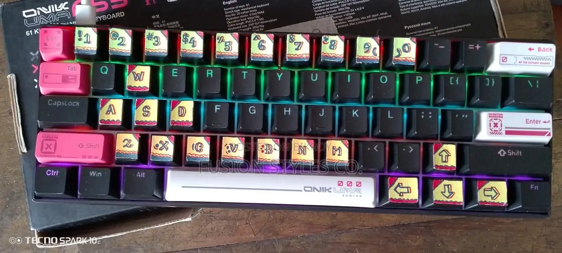 ONIKUMA G55 Mechanical RGB Backlit Gaming Keyboard