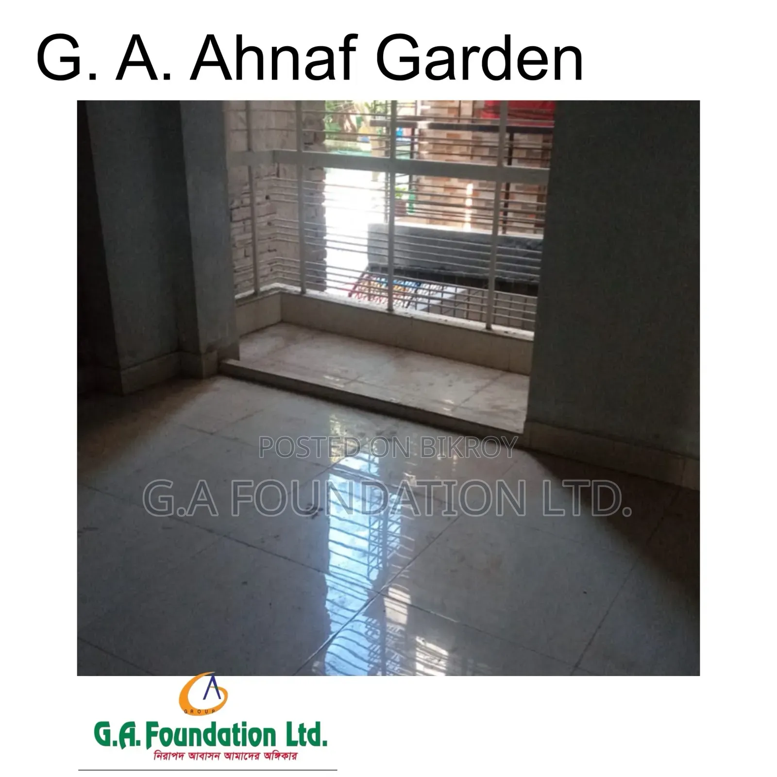 3 Bedroom Apartment in G. A. Ahnaf Garden, Mirpur for Sale