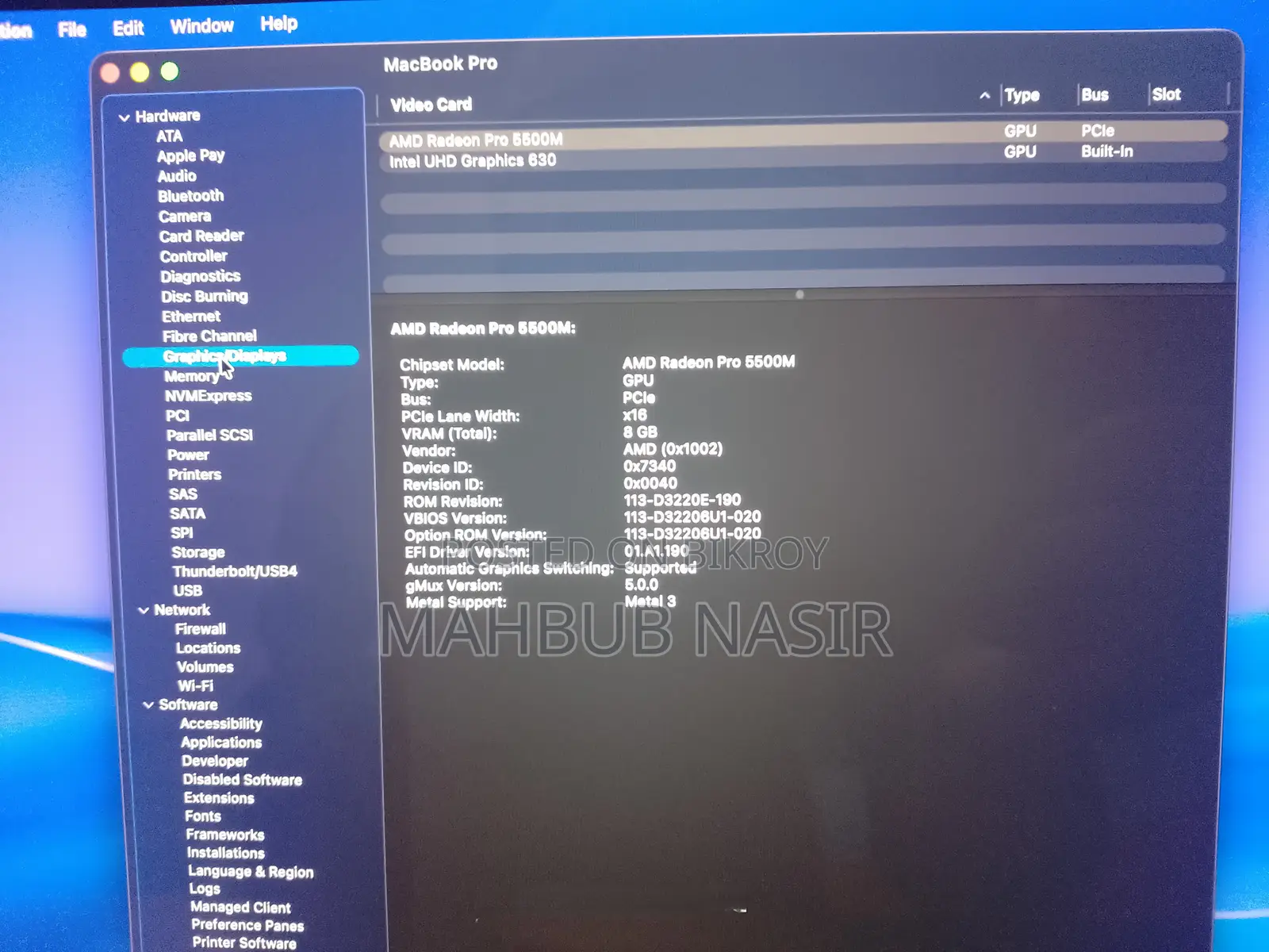 Laptop Apple MacBook Pro 2019 32GB Intel Core i9 SSD 1TB