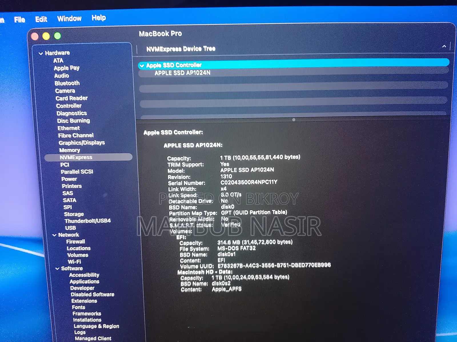 Laptop Apple MacBook Pro 2019 32GB Intel Core i9 SSD 1TB
