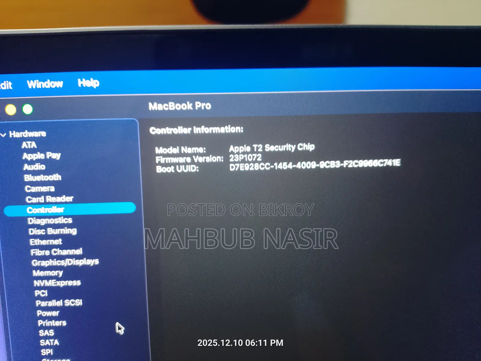 Laptop Apple MacBook Pro 2019 32GB Intel Core i9 SSD 1TB