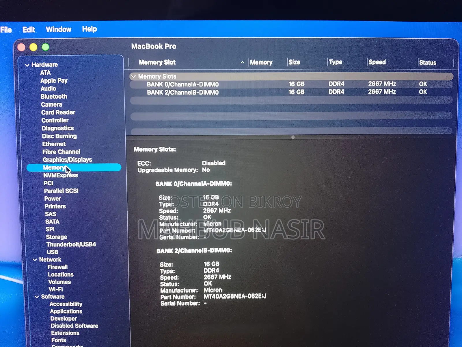 Laptop Apple MacBook Pro 2019 32GB Intel Core i9 SSD 1TB