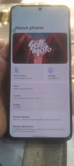 Motorola Edge 60 Fusion 256 GB Blue