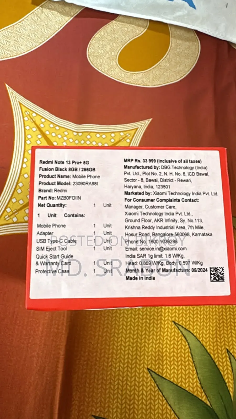 Xiaomi Redmi Note 13 Pro+ 256 GB Black
