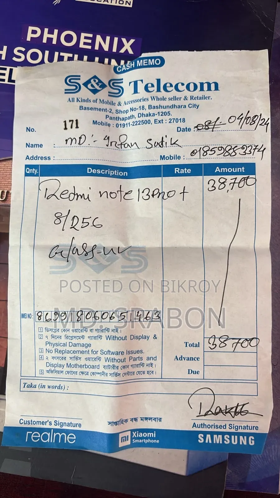 Xiaomi Redmi Note 13 Pro+ 256 GB Black
