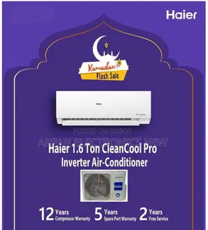 ১২ বছরের কম্প্রেসর ওয়ারেন্টিসহ Haier Inverter 1.6 Ton AC