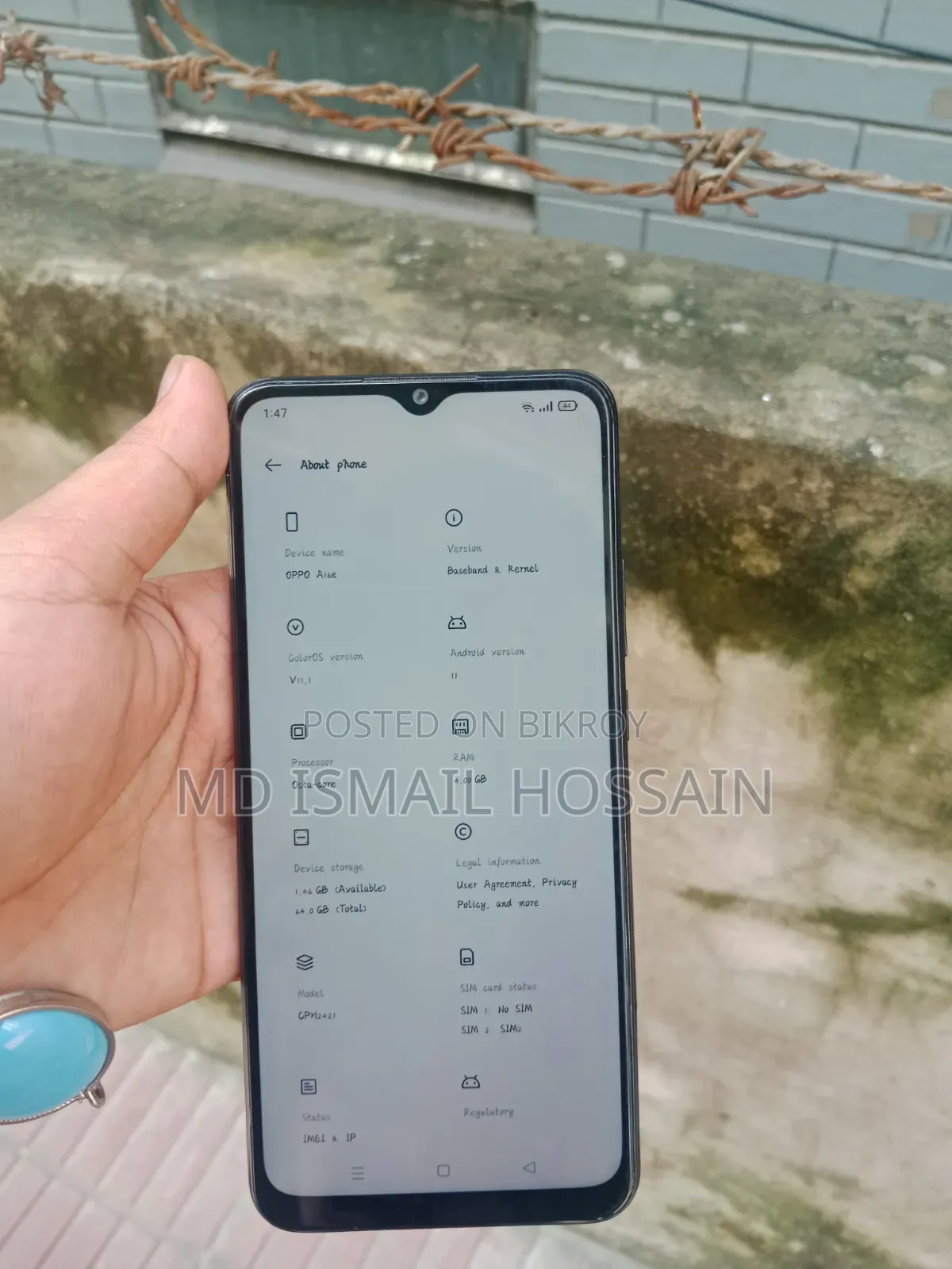 Oppo A16 64 GB Black