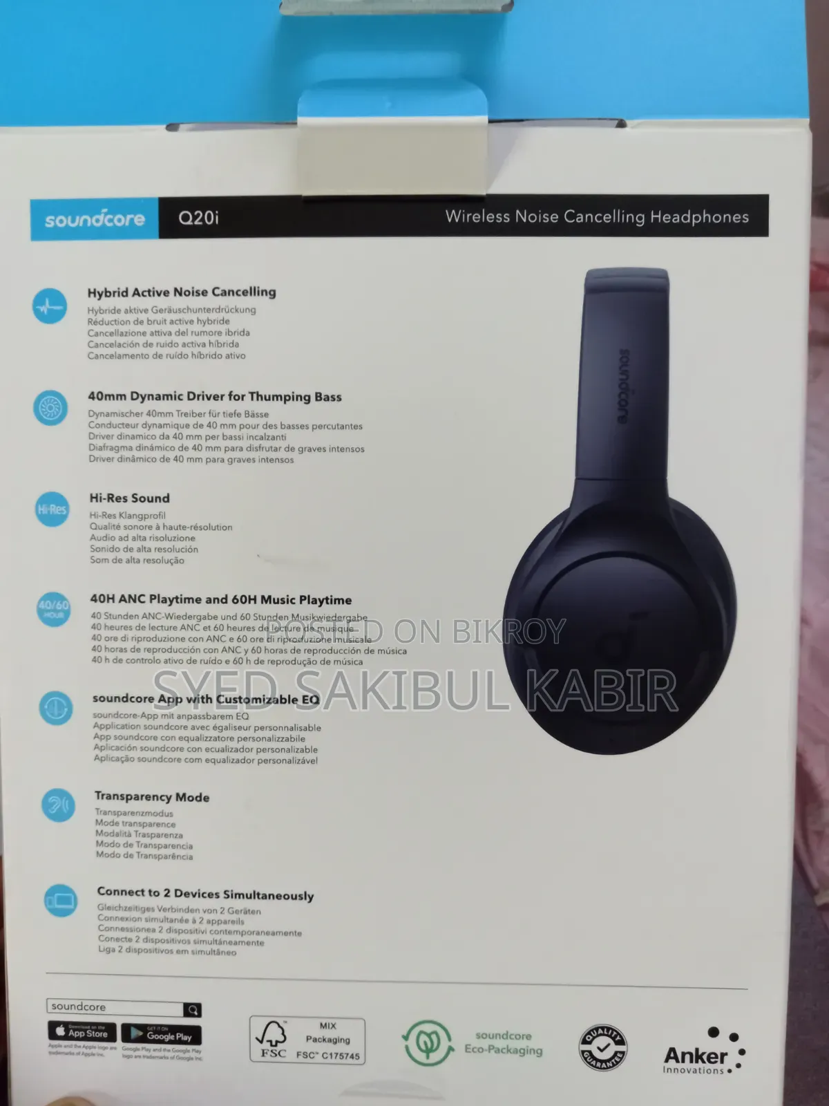 Anker Q20i (ANC) Headphone