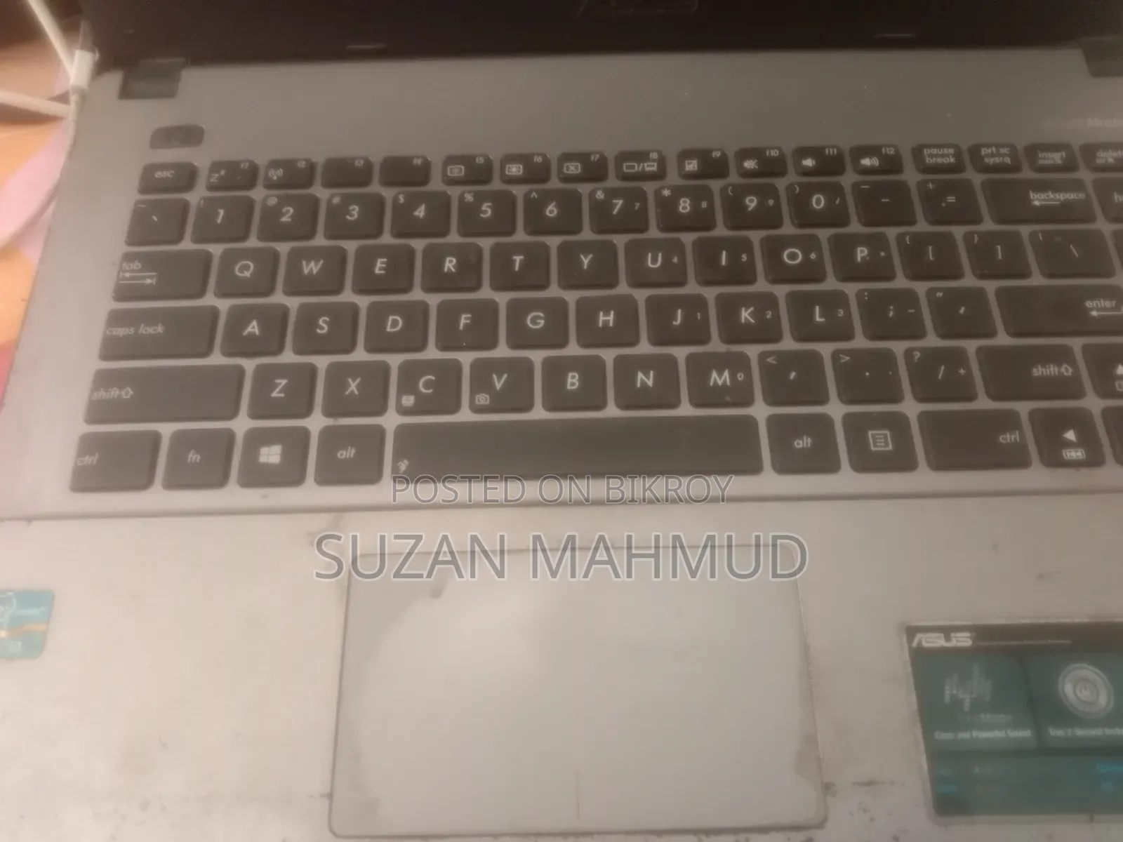 ল্যাপটপ আসুস এক্স৪৫০সিএ ৪জিবি ইন্টেল কোর আই৩ এসএসডি ৫০০জিবি
