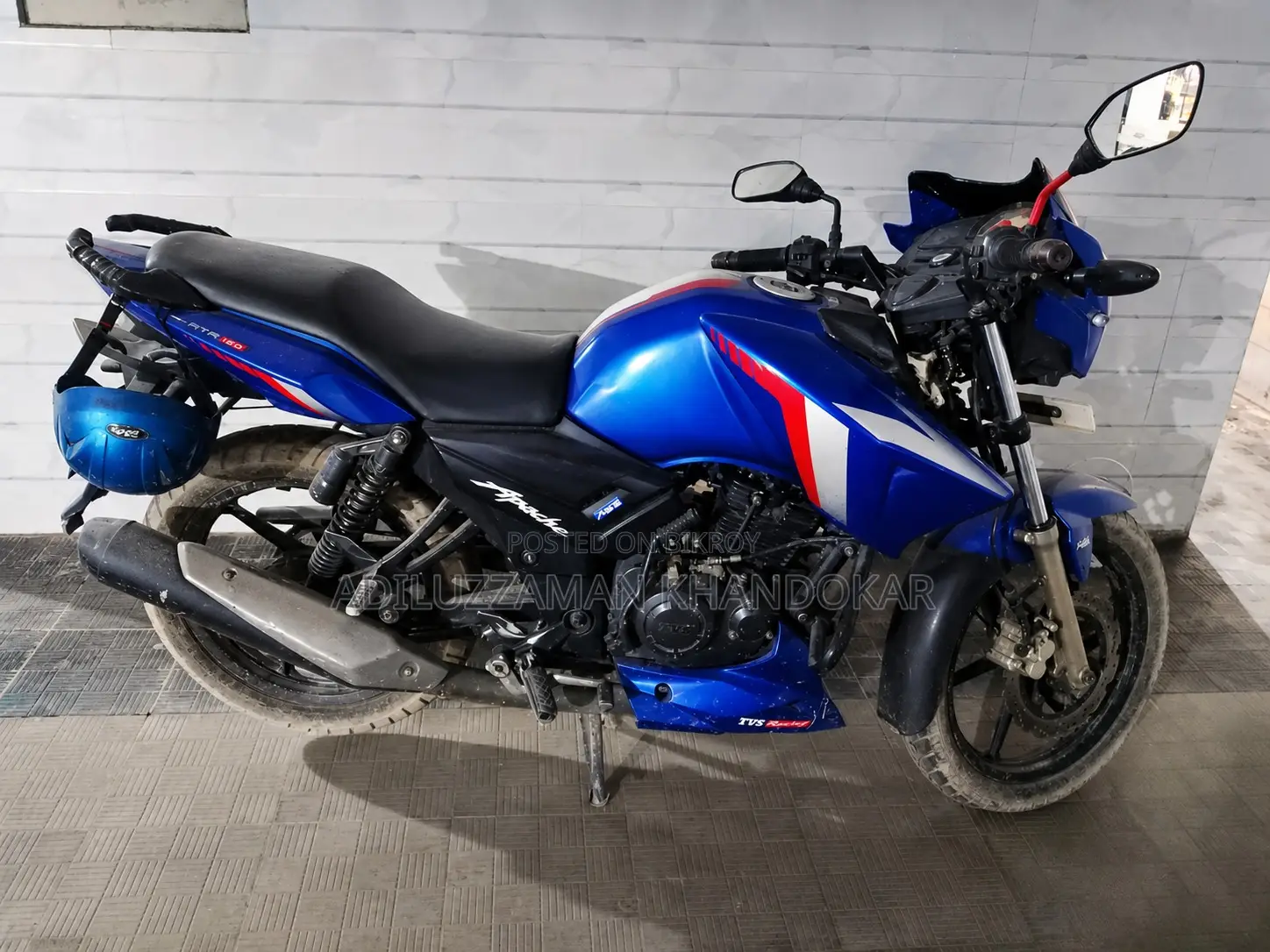 টিভিএস আপাচে আরটিআর ১৬০ টুভি ২০১৮ ব্লু