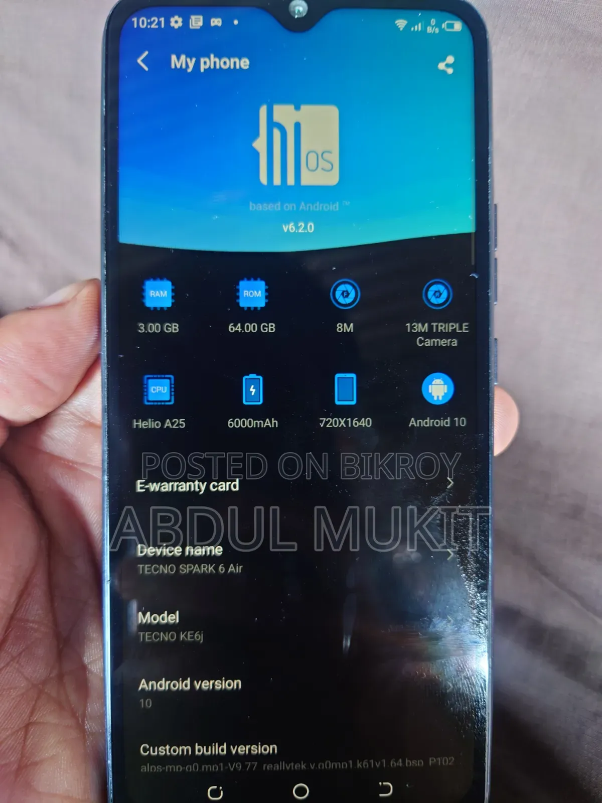 Tecno Spark 6 Air 64 GB
