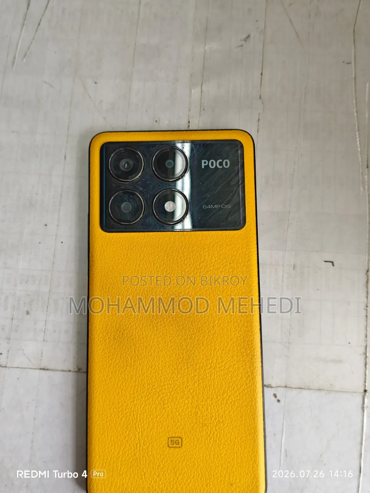 Xiaomi Poco X6 Pro 256 GB Yellow
