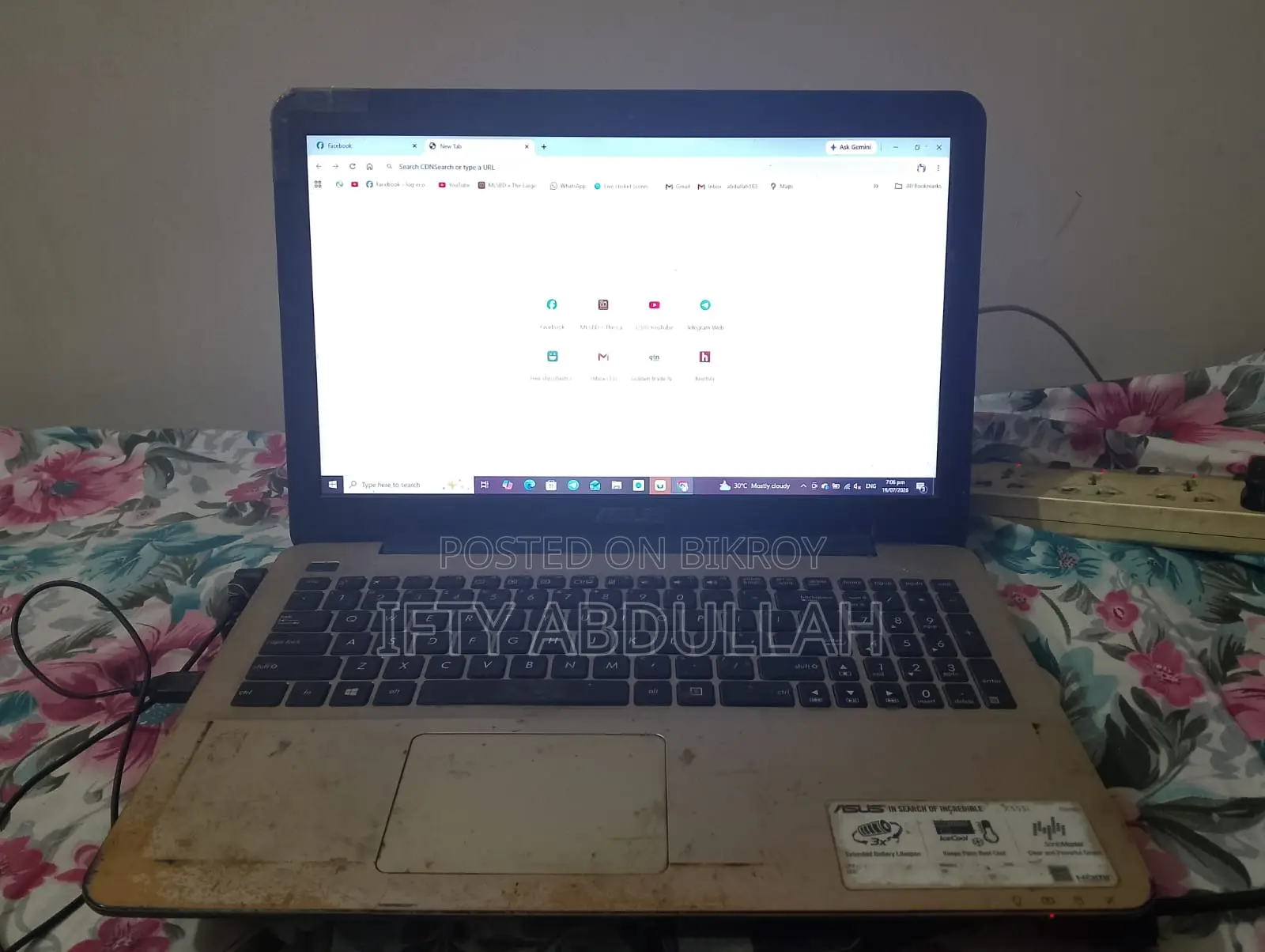 ল্যাপটপ আসুস X555LD 8GB ইন্টেল কোর i7 এইচডিপি 1T
