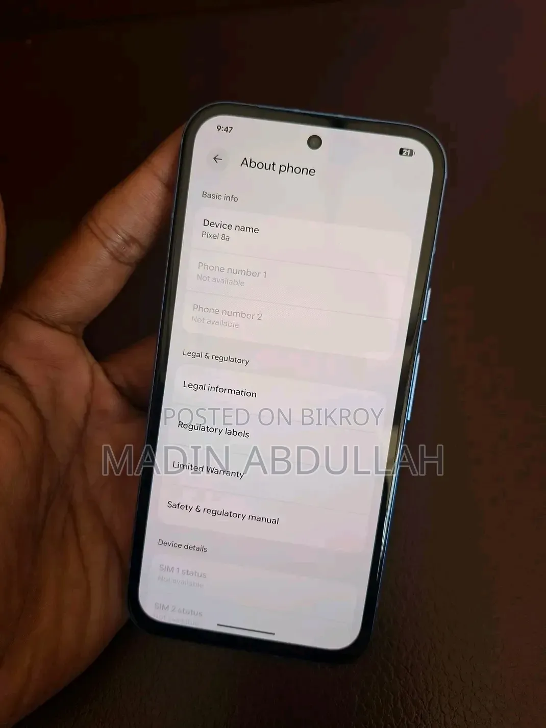 Google Pixel 8a 256 GB Black
