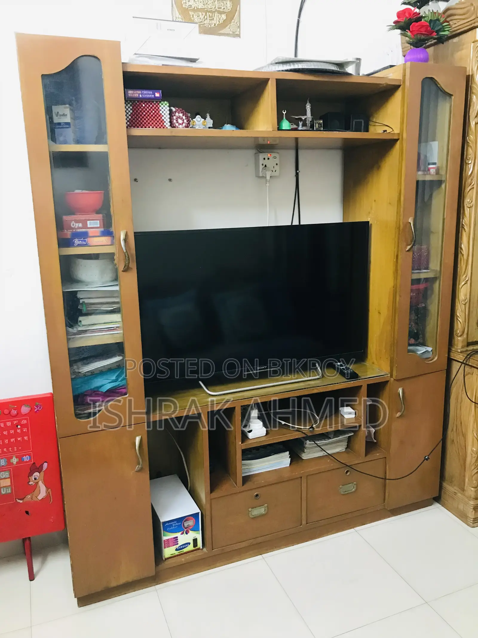 Wooden TV Trolley (Only Trolley)