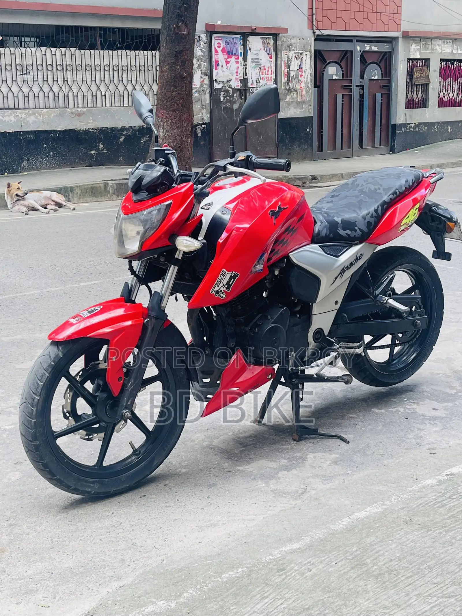 টিভিএস অ্যাপাচি আরটিআর ১৬০ ৪ভি ২০১৯ লাল