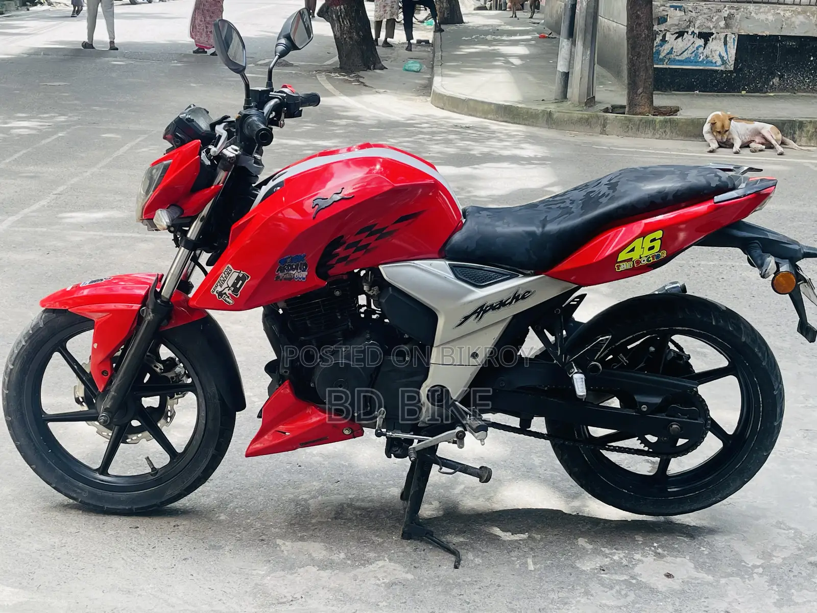 টিভিএস অ্যাপাচি আরটিআর ১৬০ ৪ভি ২০১৯ লাল