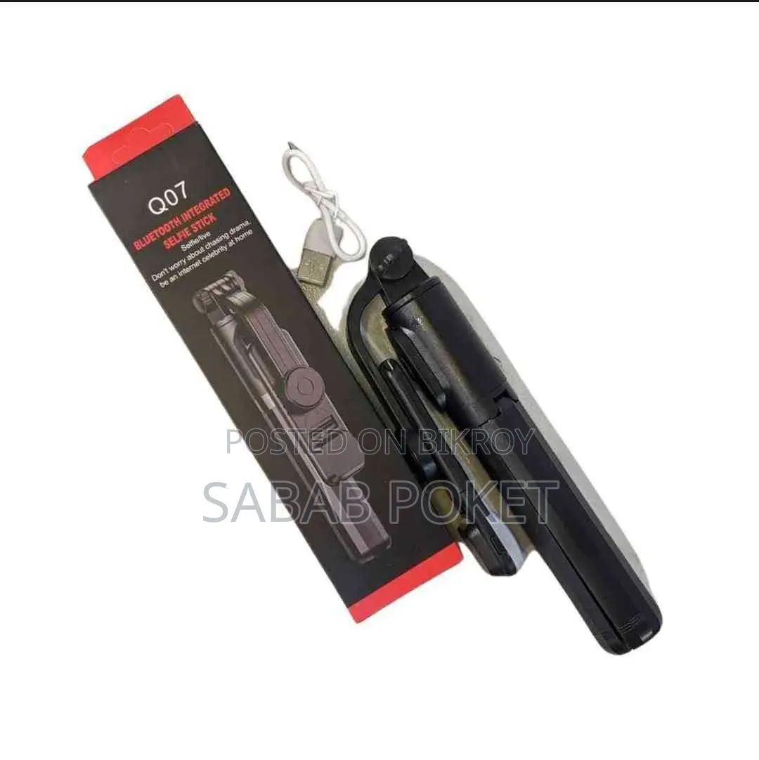 Q07 Bluetooth Selfie Stick Tripod With Remote | Wireless Mobile Stand