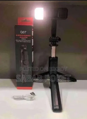 Q07 Bluetooth Selfie Stick Tripod With Remote | Wireless Mobile Stand
