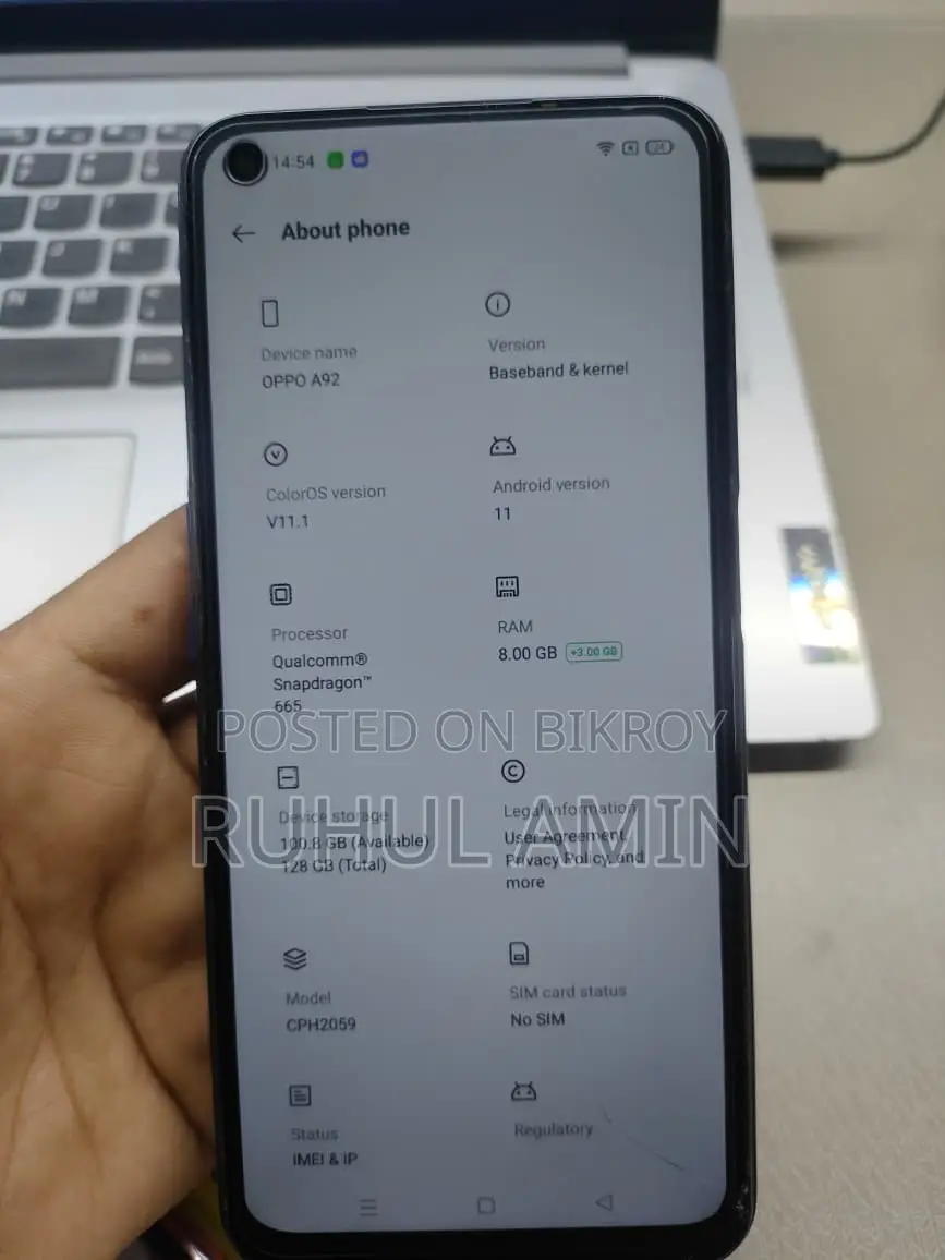 Oppo A92 128 GB Black