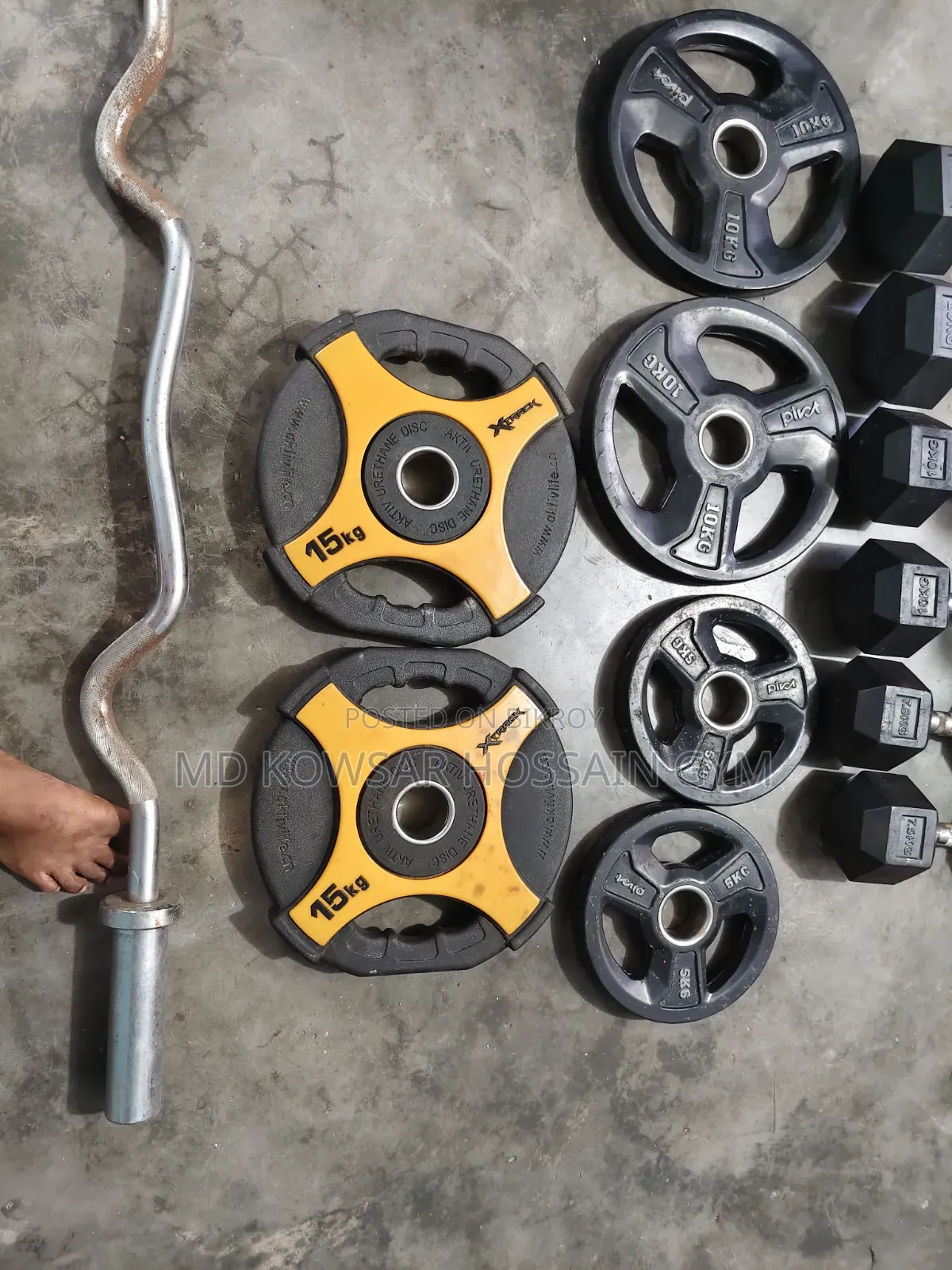Very good dumbbell curling rod weight plate.