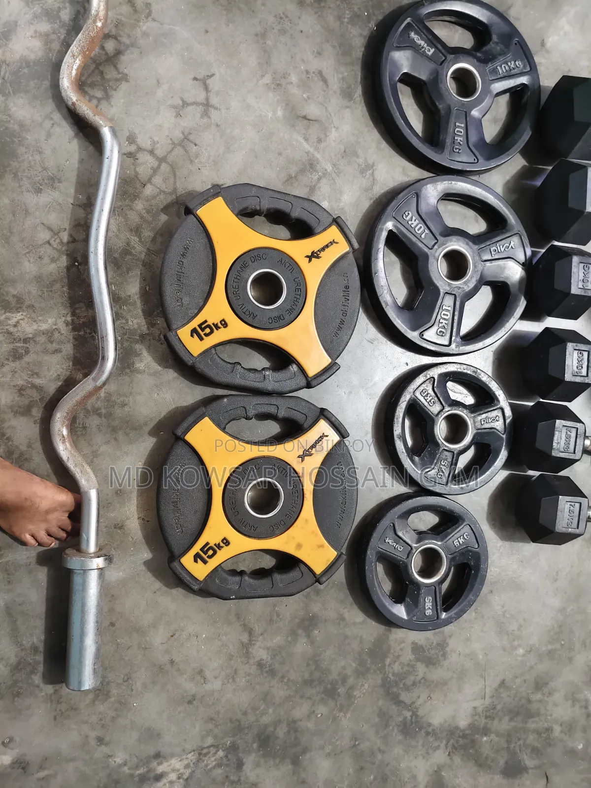 Very good dumbbell curling rod weight plate.