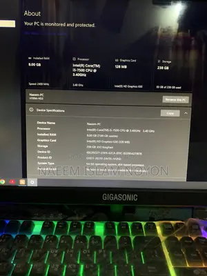 Desktop Computer 8GB RAM Intel Core i5 Processor 256GB SSD