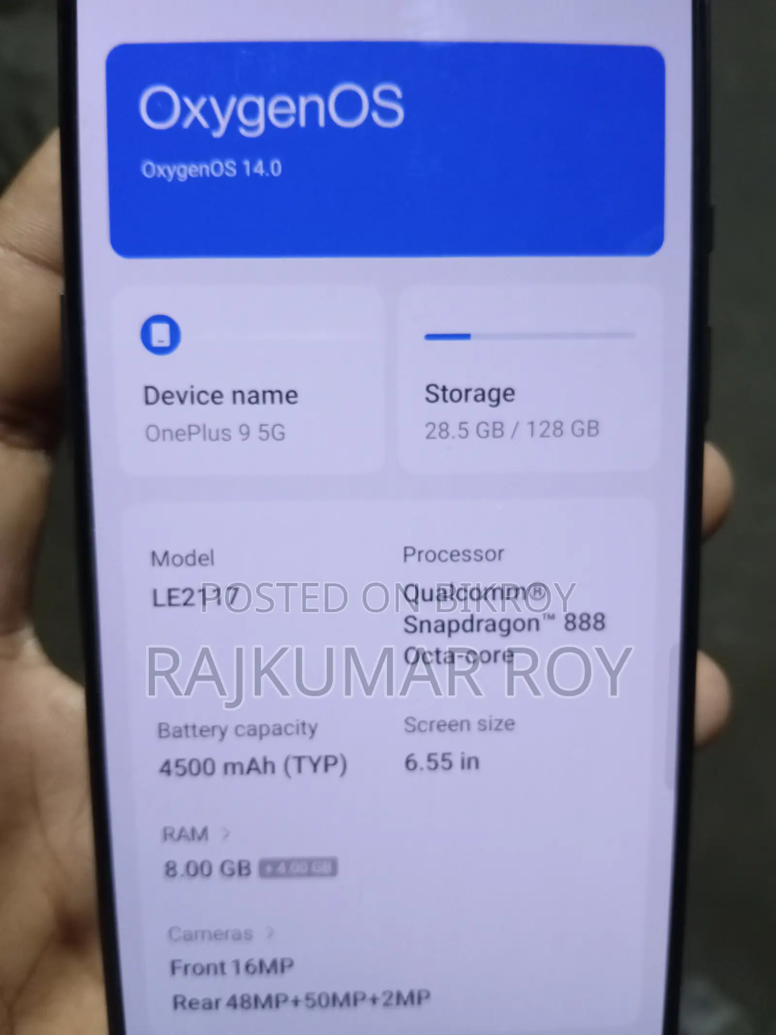 OnePlus 9 128 GB Gray
