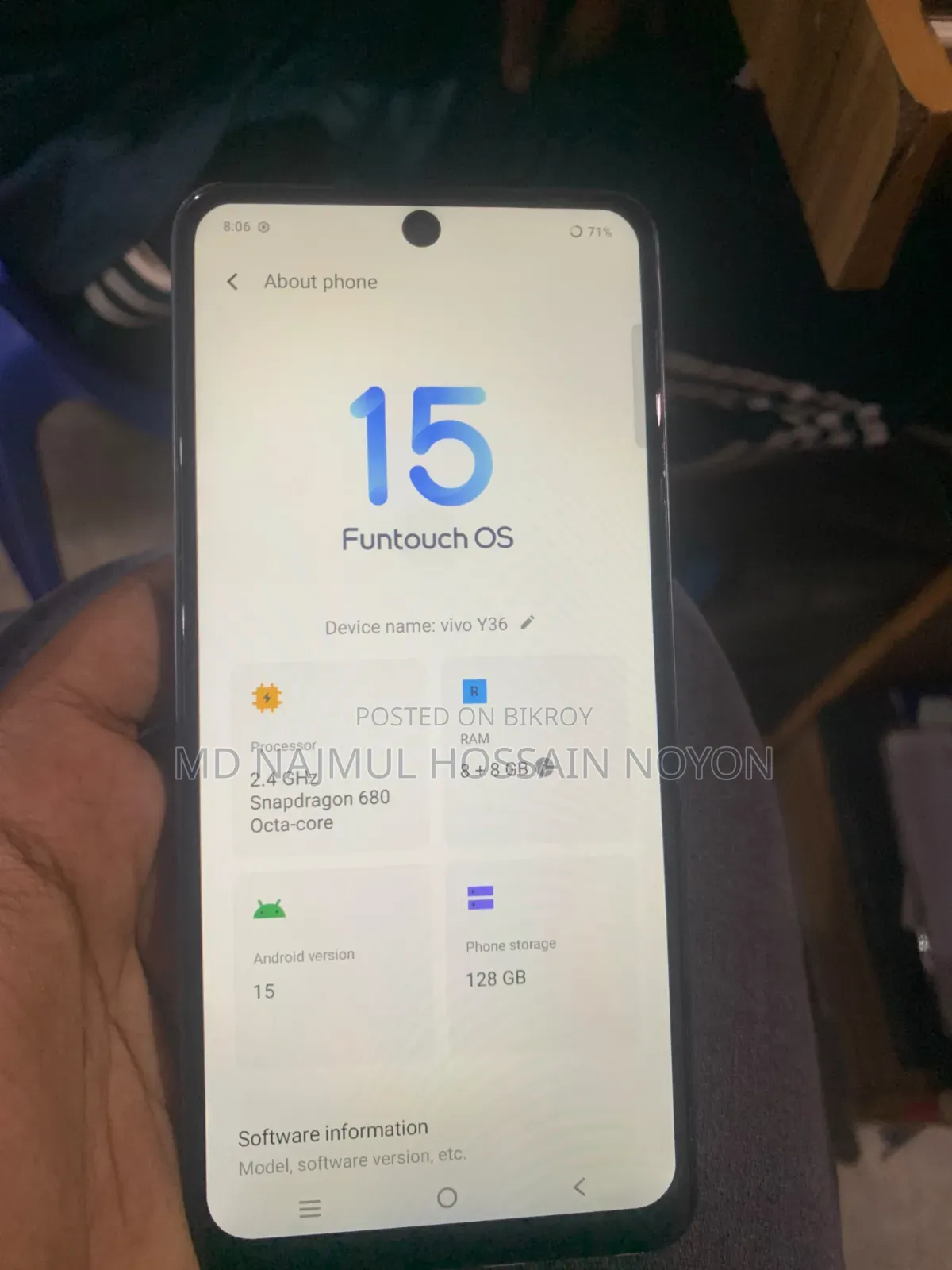 Vivo Y36 128 GB Black