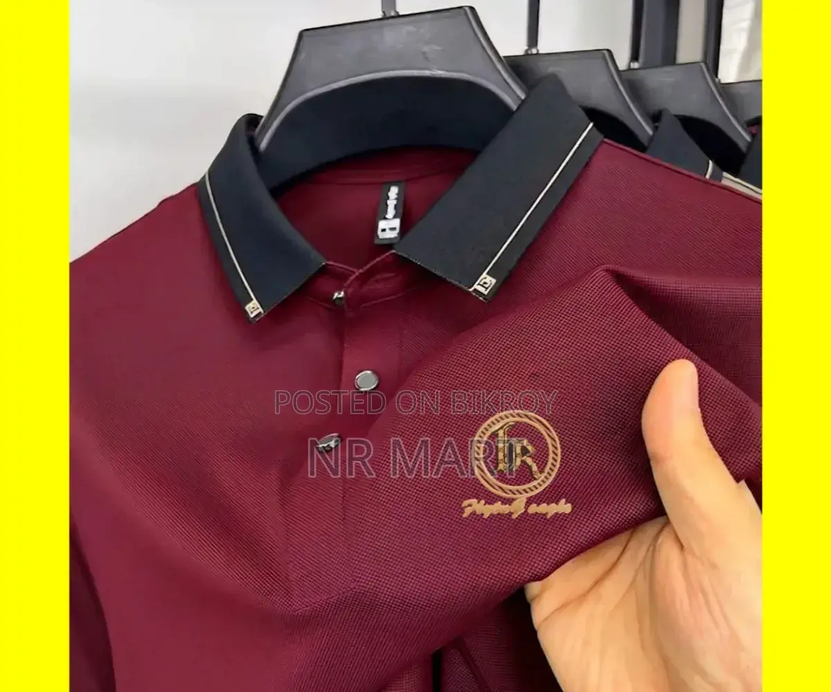 Trendy Premium Polo Shirt with China Sticker