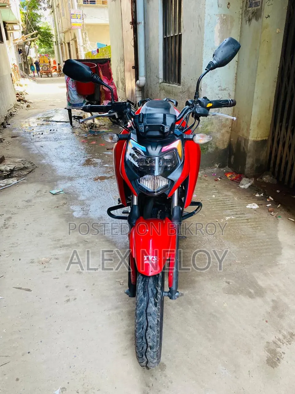 টিভিএস আপাচে ১৬০ ৪ভি ২০২১ লাল