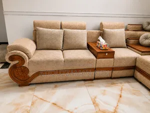 Luxury Chittagong Segun Wood Corner Sofa – Like New Condition