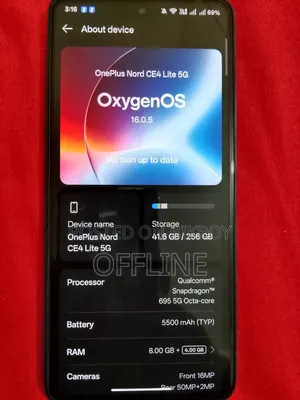 New OnePlus Nord CE4 Lite 256 GB Blue