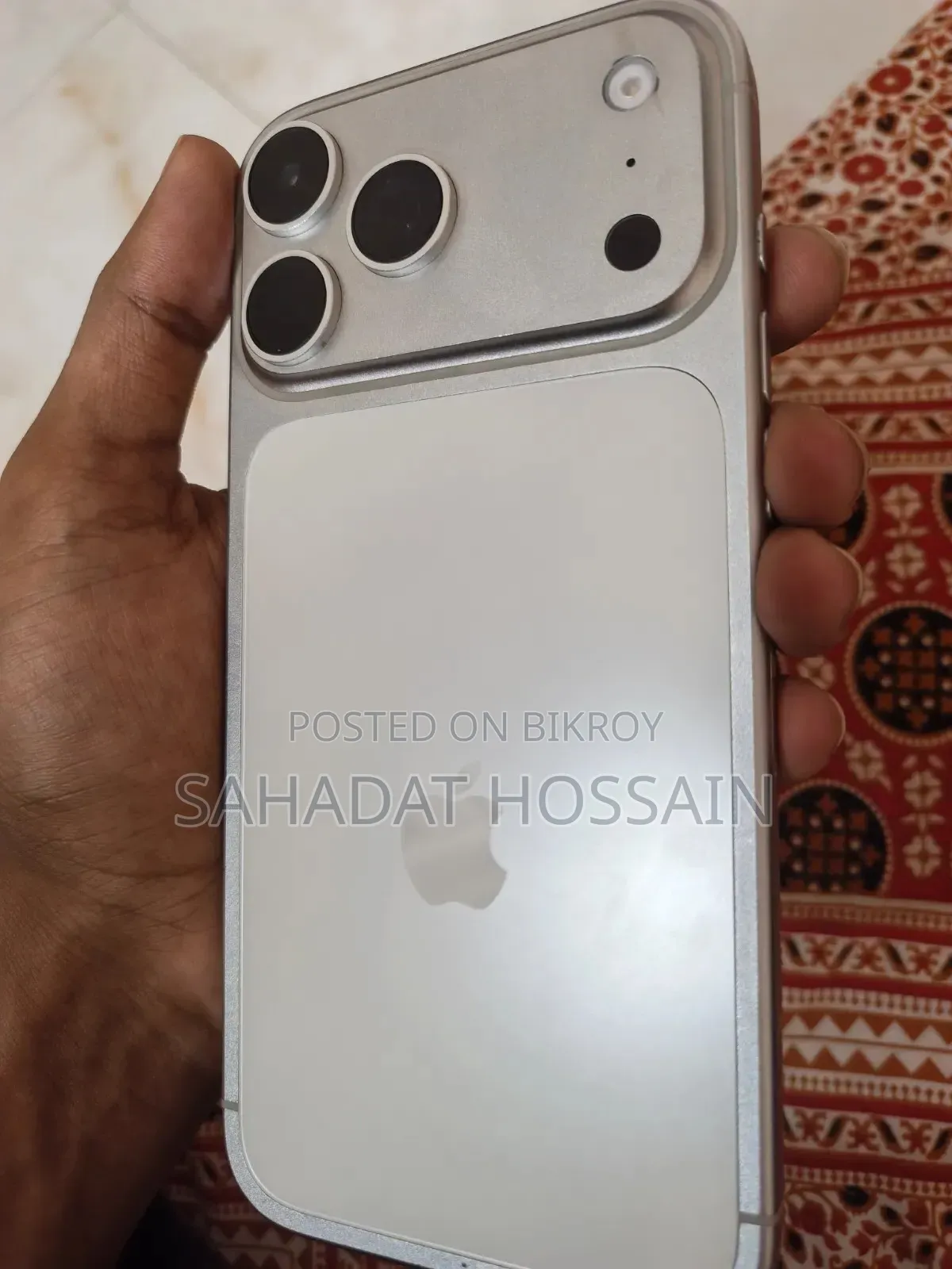 অ্যাপল আইফোন ১৭ প্রো ম্যাক্স ২৫৬ জিবি সিলভার