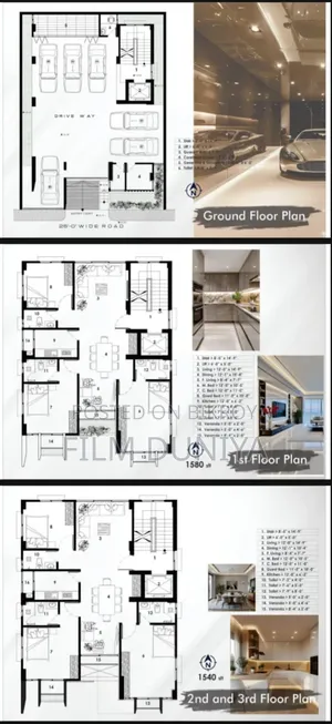Furnished 3 Bedroom Block of Flats in Dhaka, Basundhara for sale