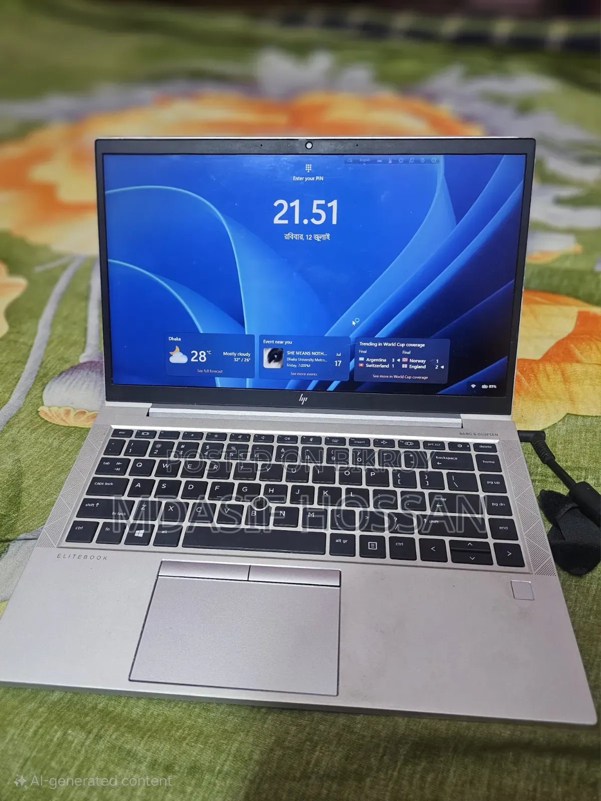 Laptop HP Elitebook 845 G7 16GB AMD Ryzen 5 SSD 256GB