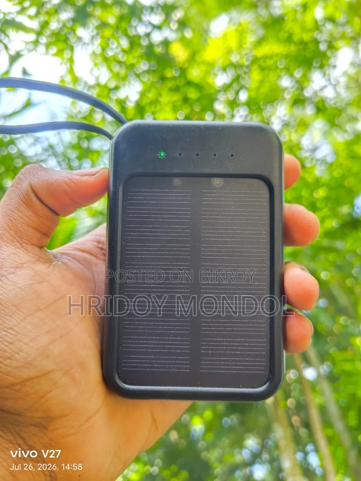 সোলার এনার্জি পাওয়ার ব্যাংক বিবরণ আগে পড়ুন