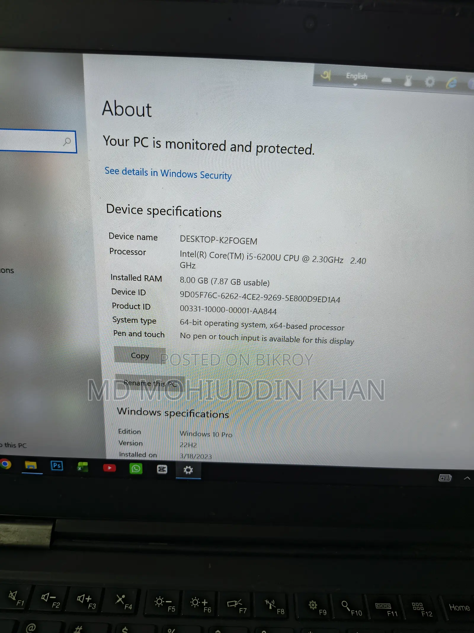 Laptop Lenovo ThinkPad X1 Carbon 8GB Intel Core i5 SSD 256GB