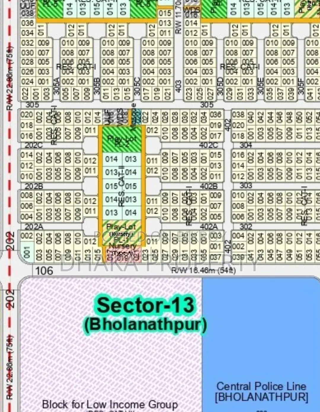 30-foot Road 3 Katha Park North at Sector 13