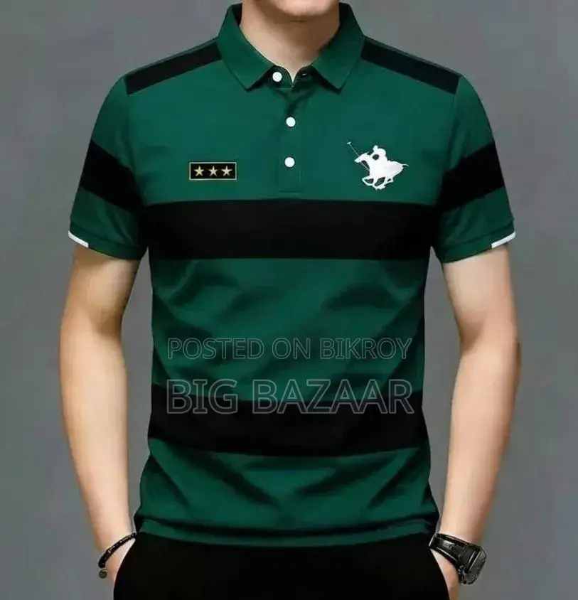Striped Super Premium Half Sleeve Polo Shirts New Collection