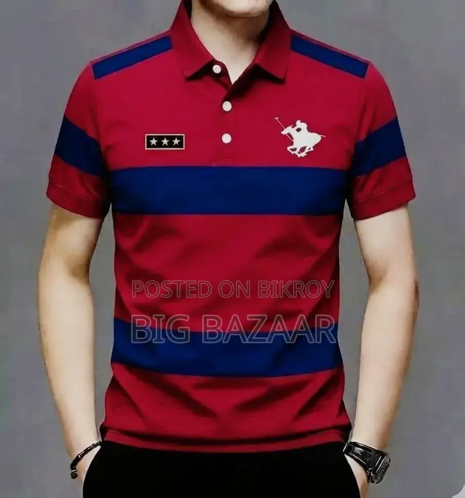 Striped Super Premium Half Sleeve Polo Shirts New Collection