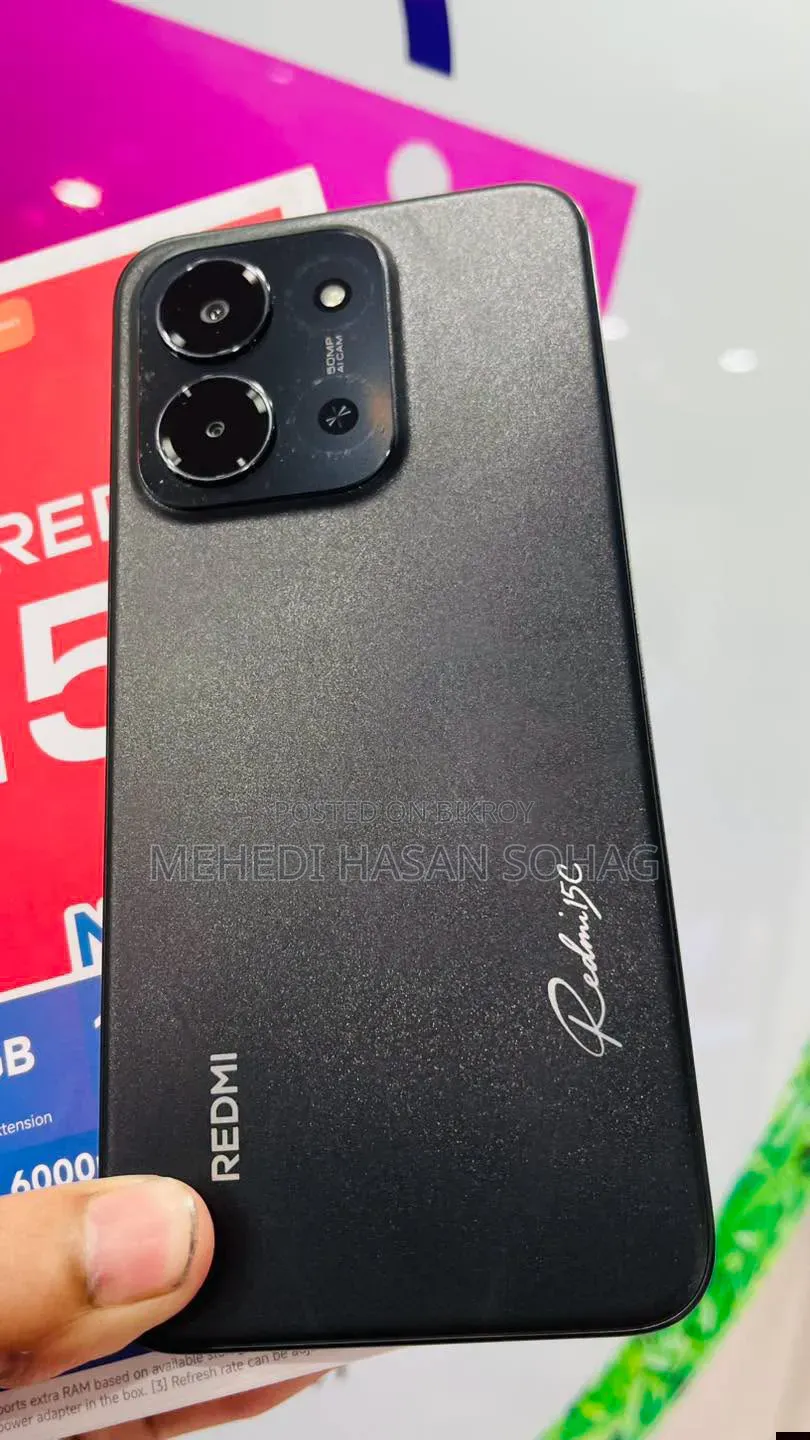 নতুন শাওমি রেডমি ১৫সি ৪জি ১২৮ জিবি কালো