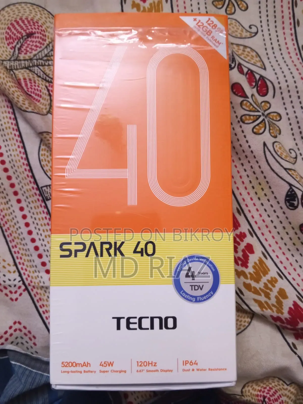 New Tecno Spark 40 128 GB Blue