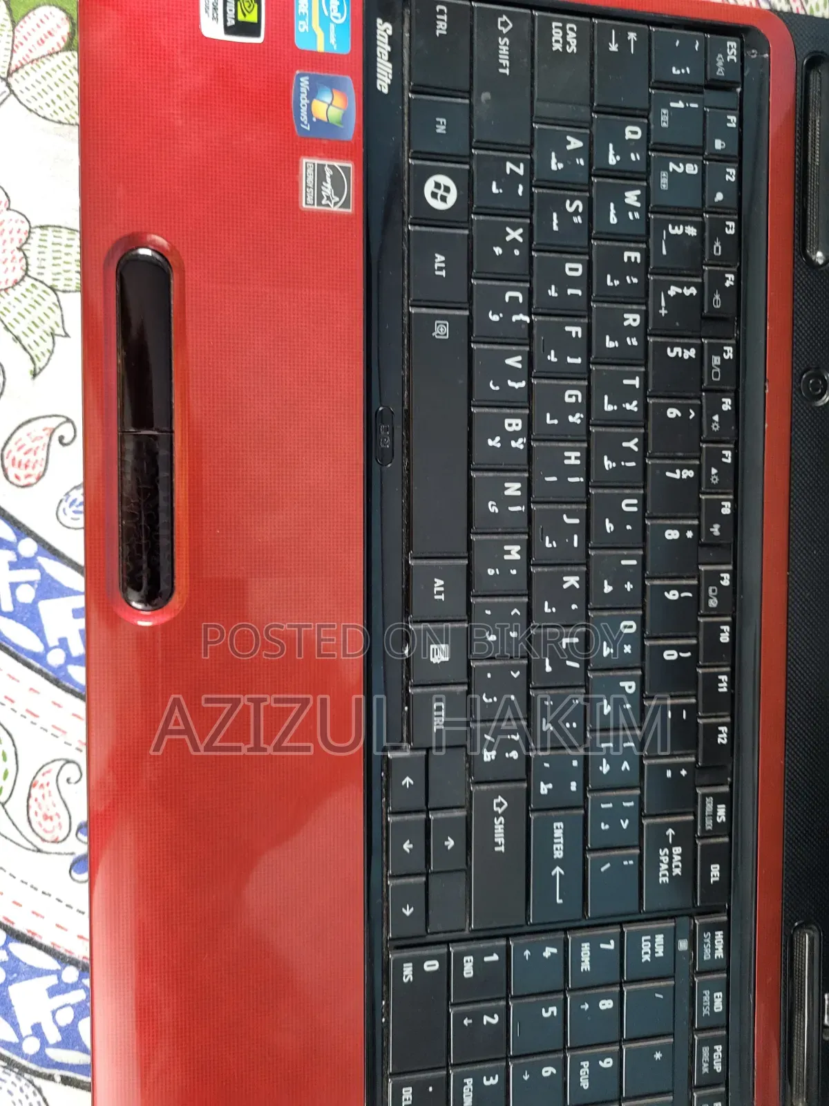ল্যাপটপ তোশিবা স্যাটেলাইট L755 4GB ইন্টেল কোর আই৫ এসএসডি 128GB