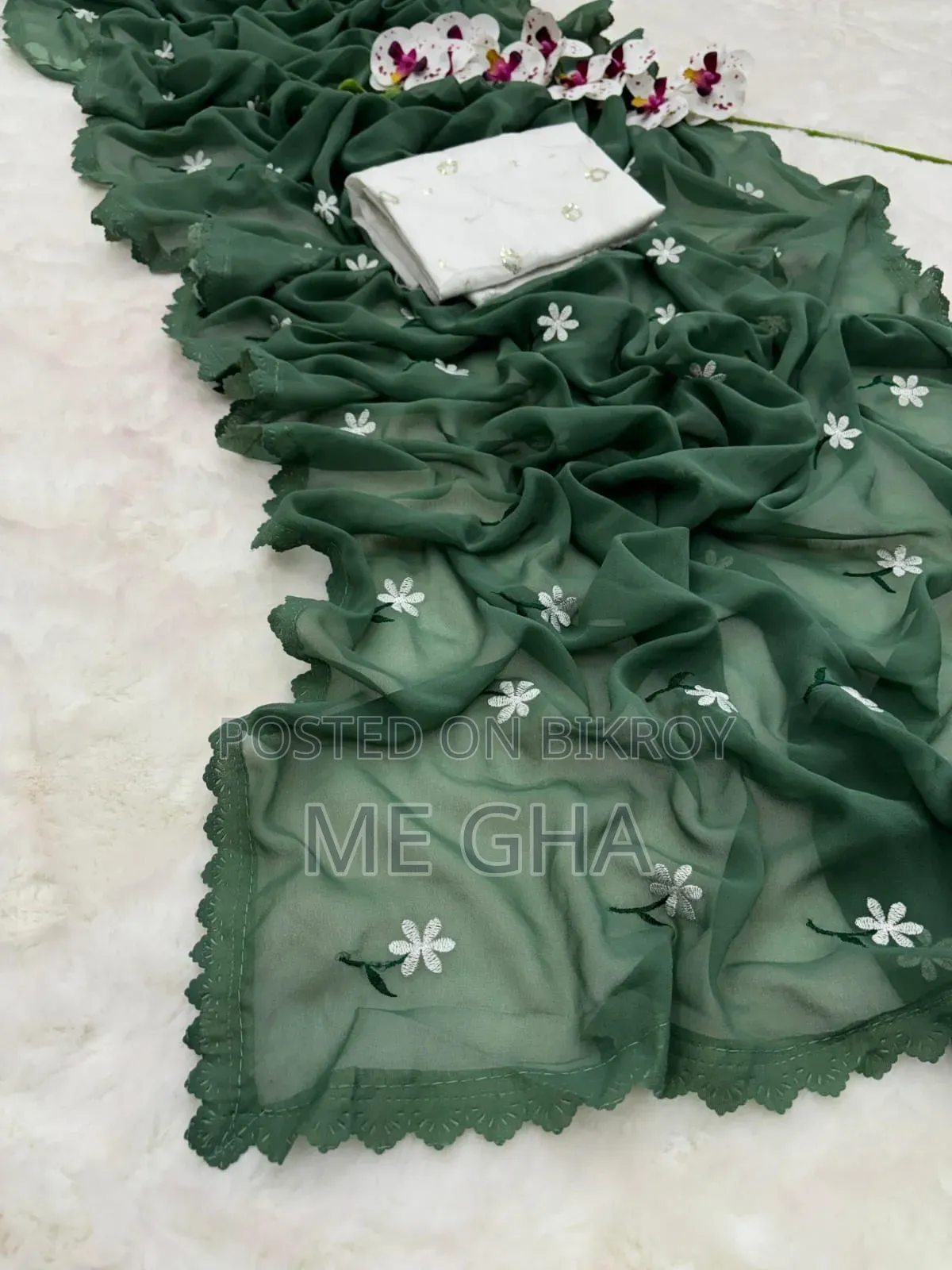 Georgette Saree With Blouse Piece