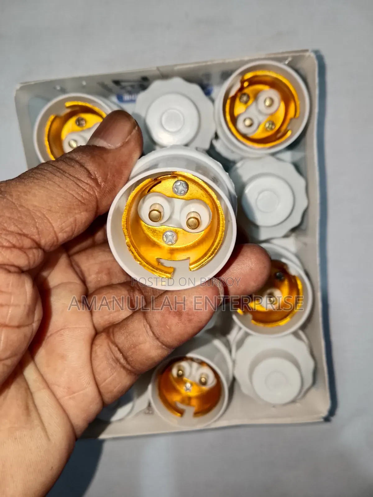 Durable Electric Bulb Holder Bulk Pack | Amanullah Enterprise (12 Pcs)