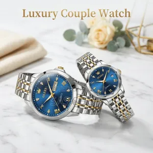 OLEVS 5563 Couple Watch