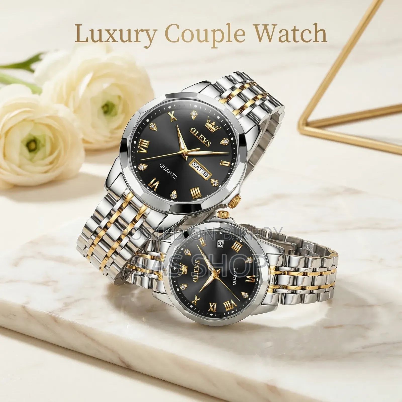 OLEVS 5563 Couple Watch