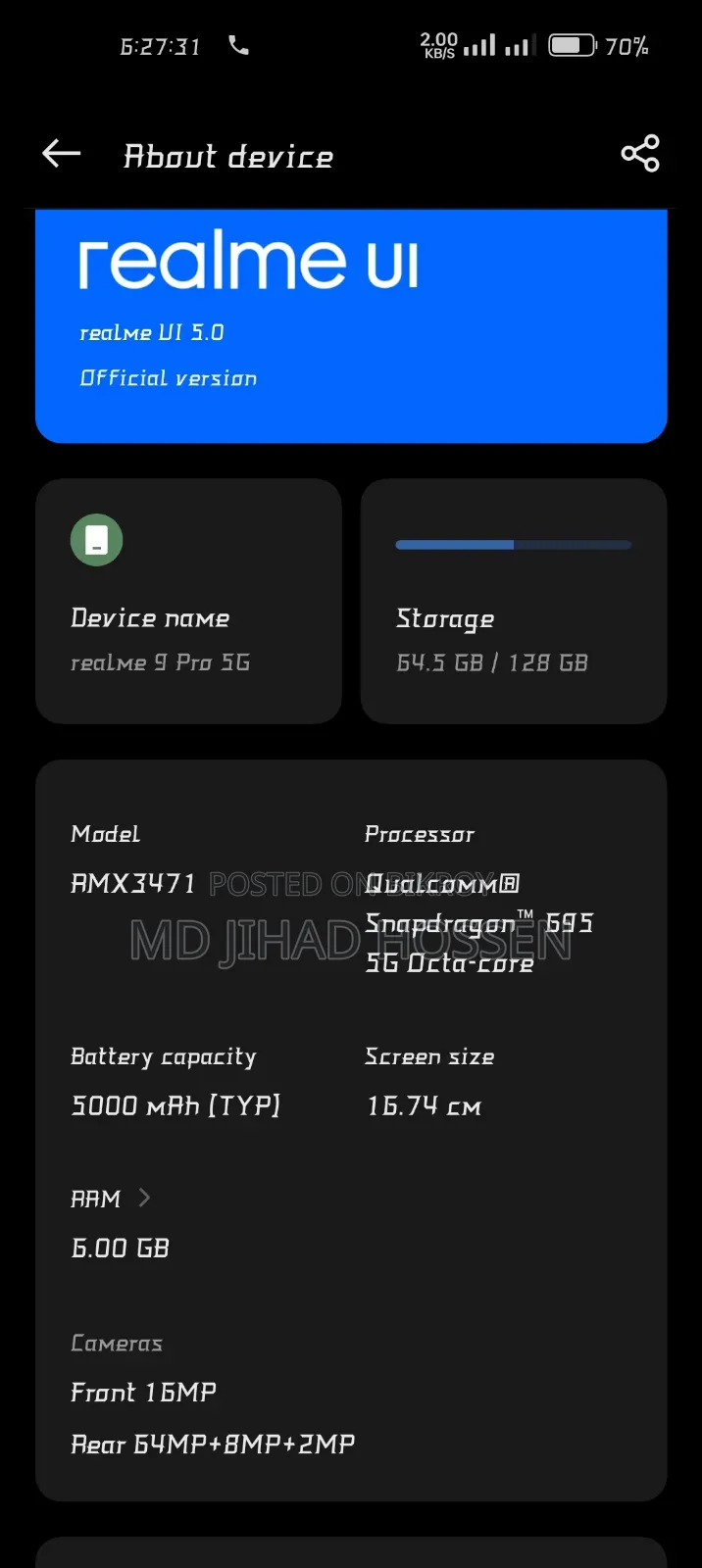 Realme 9 Pro 128 GB Blue